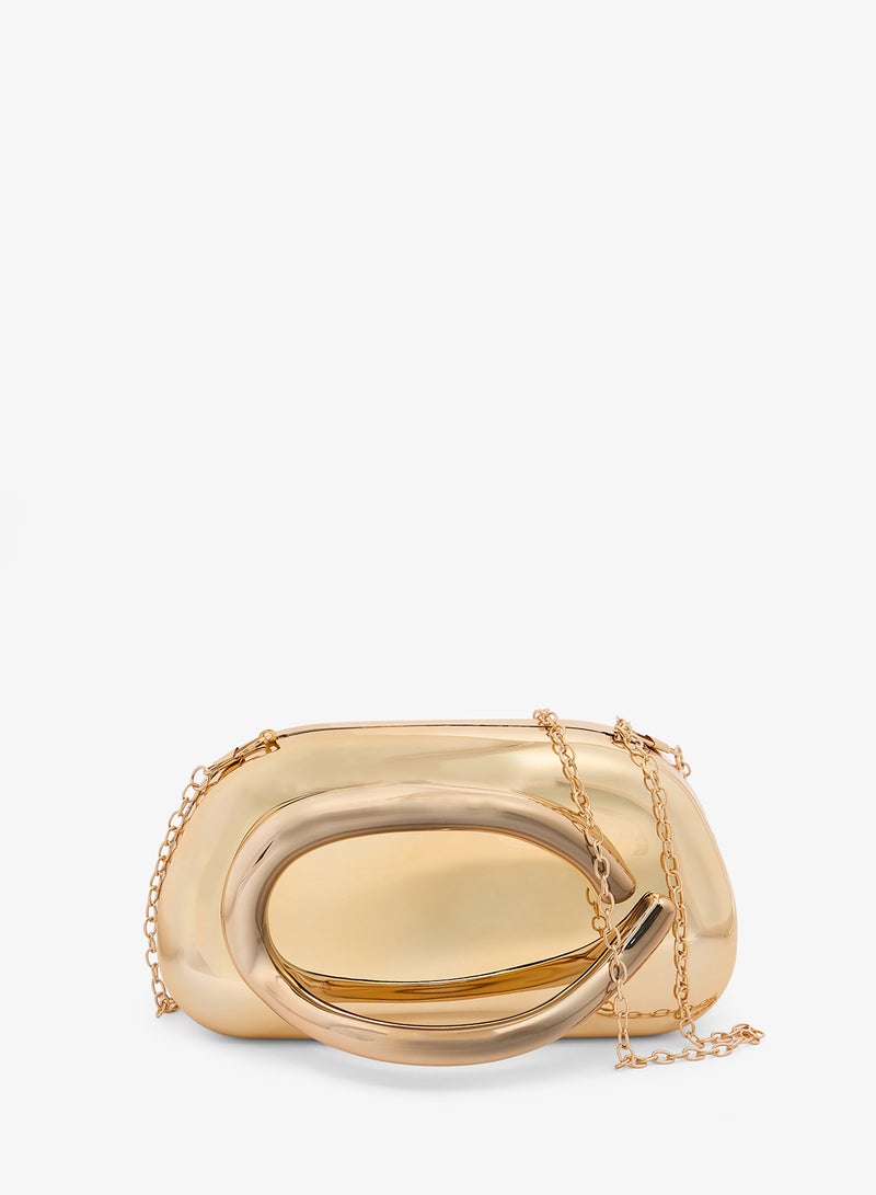 جلاموروس حقيبة يد صلبة بتفاصيل مقبض - Image 1